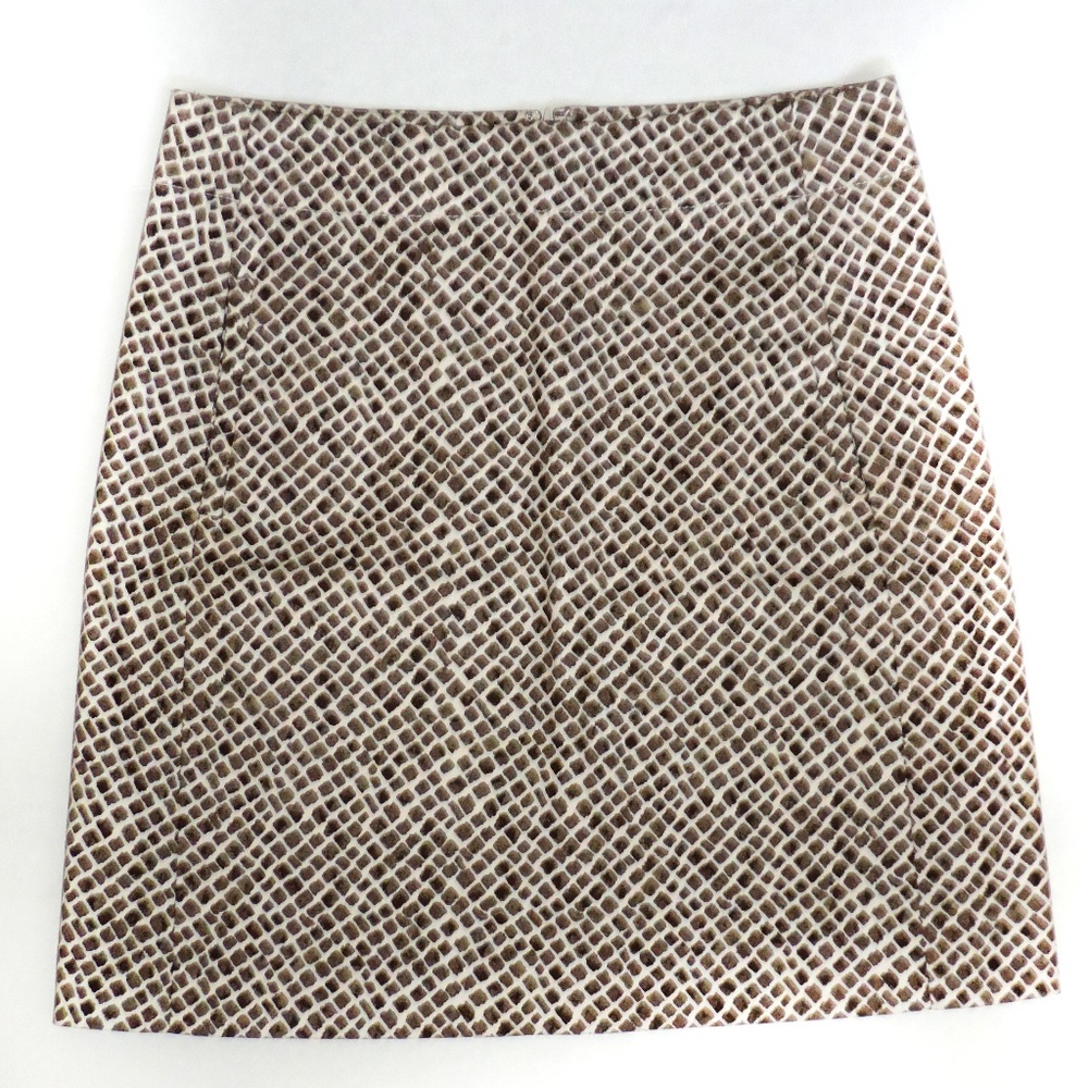 LOFT - Brown & White Skirt